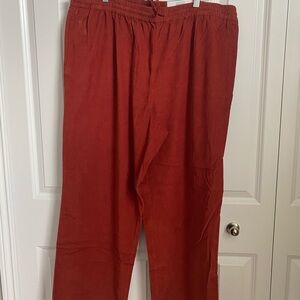 Style & Co. Burnt Orange Straight Leg Pull On Pants